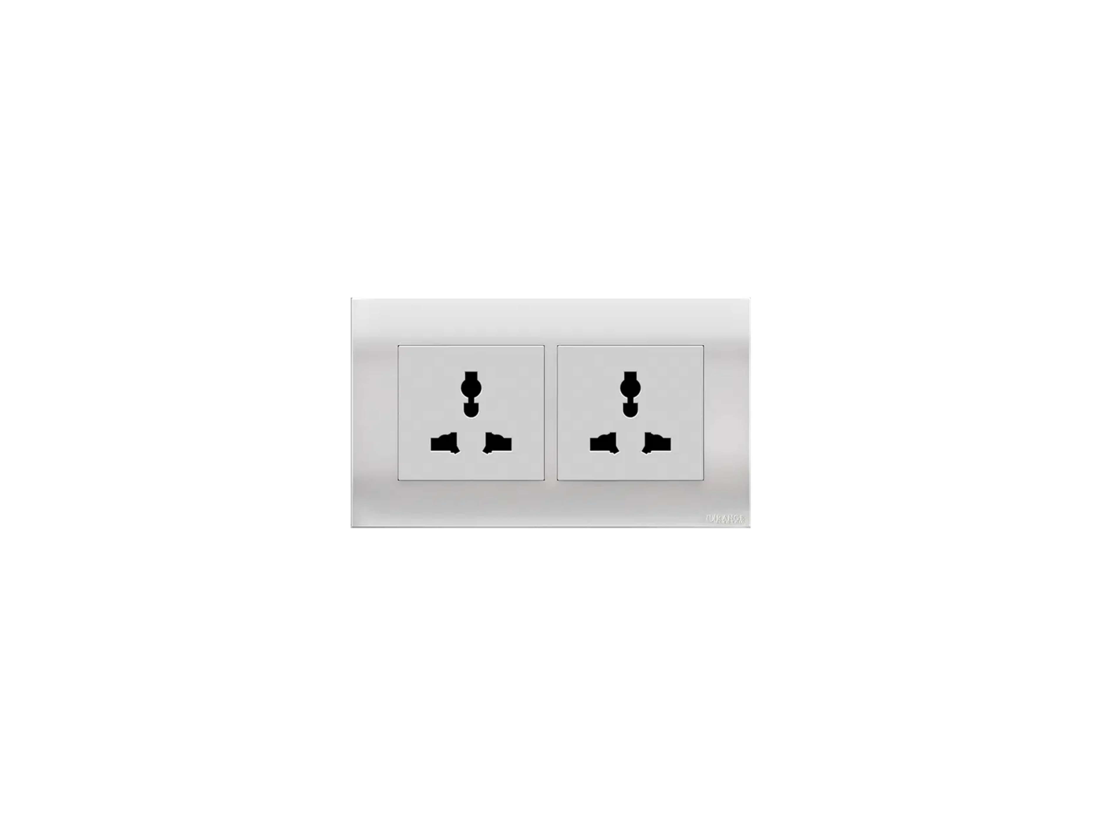 AKOYA MULTI TWIN UNSWITCHED SOCKET WHITE